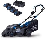 Akku-Rasenm&auml;her BC-MP380-X - SET S4 inkl. 4x 2Ah Akku + Doppelladeger&auml;t