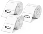 Etikettenrolle f&uuml;r Etikettendrucker OLYMPIA PM220, weiss, 3er Pack