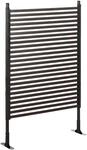 Outsunny Gartenzaun, Dekorative Zaun, 93 x 150 cm Teichzaun, Stahlzaun mit Fu&szlig;