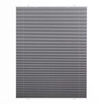 Plissee Haftfix, ohne Bohren Grau, 85 cm x 130 cm (B x L)
