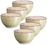 M&uuml;slischale 14 cm, 6-er Set, OLIVGR&Uuml;N