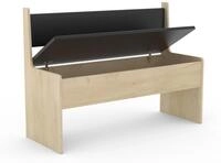 VCM Eckbank "Esal 110" Anthrazit/Honig-Eiche