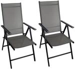 CHILLROI&reg; Klappsessel Aluminium 2er Set Gartenstuhl klappbar Campingstuhl