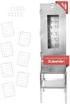 R&auml;ucherofen XL 110 cm hoch mit Untergestell und Zubeh&ouml;r, Stahl...