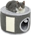Kratztonne 30 cm Hoch Katzentonne mit H&ouml;hle, aus Sisal, f&uuml;r Katze bis 5 kg