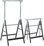 2 x Ger&uuml;stbock Unterstellbock St&uuml;tzbock h&ouml;henverstellbar Stahl Schwarz