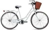 DaCapo Damenrad 28'' Classic Premium 1 Gang RH 53 cm mit Korb Weiss