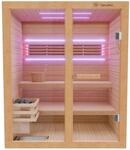 Finnische Sauna TOFINO 160x150 Kabine aus Hemlock Tannenholz mit 4,5 kW Harvia...