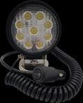 Berge & Schr&ouml;ter | LED Arbeitsscheinwerfer rund 9x3 W, 2160 Lumen mit Magnetfu&szlig;