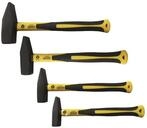 Profi 4 tlg Set Schlosserhammer Fiberglasstiel Hammer 300g 500g 800g 1000 g