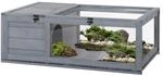 Schildkr&ouml;tenhaus aus Holz Schildkr&ouml;tengehege mit Haupth&auml;usern Reptilienk&auml;fig