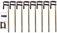 8x Profi Schraubzwinge 150x50 mm Zwinge Leimzwinge Klemmzwinge Tempergu&szlig;