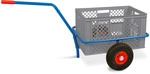 Handwagen mit Kunststoffkorb, H 320 mm, grau, LxBxH 1250x640x660 mm, Tragkraft...
