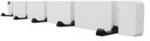 HOME DELUXE Garderobenleiste HOOK inkl, Haken und Magneten - Wei&szlig; 5 x Haken