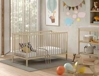 Vipack - DINO Baby-/Juniorbett 70 x 140 cm, h&ouml;henverst. Lattenrost, Buche massiv