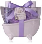 Badeset LAVENDEL in Keramikbadewanne