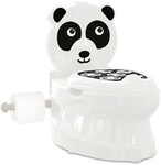 JAMARA-460958-Meine kleine Toilette Panda mit Sp&uuml;lsound und Toilettenpapierhalter