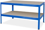 Arbeitstisch mit Fachboden HxBxT 900x1500x600 mm