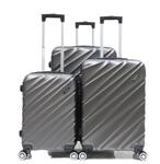 Reisekoffer Koffer 3 tlg Hartschale Trolley Set Kofferset Handgep&auml;ck Gep&auml;ck