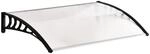 Outsunny Vordach f&uuml;r Haust&uuml;r &Uuml;berdachung 90 x 150cm Haust&uuml;rdach aus Polycarbonat