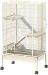 Kleintierk&auml;fig, Nagerk&auml;fig Frettchenk&auml;fig mit 3 Rampen ausziehbarem Tablett