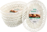 Kesper Brot- &amp; Obstkorb, wei&szlig; 5er Pack