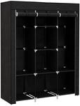 Stoffschrank, Faltschrank, Kleiderschrank mit Kleiderstange, 8 Ebenen