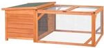 Kleintierstall Zwergkaninchenstall Kleintierk&auml;fig mit Asphaltdach Orange