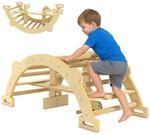 AIYAPLAY Montessori Kletterger&uuml;st Indoor, 2 in 1 Kletterbogen Kletterspielzeug aus
