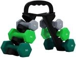 SPORTNOW 6er-Set Kurzhantel 2 x 1 kg, 2 x 2 kg, 2 x 3 kg, Hantel-Set mit...