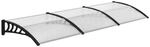 Outsunny Pultvordach Vordach f&uuml;r Haust&uuml;r 303x96x27cm mit UV Schutz f&uuml;r...