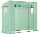 Outsunny Outsunny Gew&auml;chshaus, 200 x 76 x 168 cm Foliengew&auml;chshaus mit...