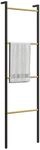 HOMCOM HOMCOM Handtuchleiter 49 x 167,5 cm Handtuchhalter mit 4 Stangen, Stahl,