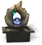 Lemodo Zimmerbrunnen Elements mit LED-Beleuchtung, Feng Shui Dekobrunnen f&uuml;r...