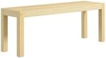 HOMCOM 120cm Sitzbank 2-Sitzer Essbank im Landhaus-Stil, K&uuml;chenbank f&uuml;r K&uuml;che