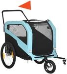 PawHut 2-in-1 Hundeanh&auml;nger Fahrradanh&auml;nger f&uuml;r Hunde Hundewagen mit...
