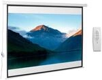 HOMCOM HOMCOM Beamer Leinwand Elektrisch 203 x 152cm Projektionsleinwand mit