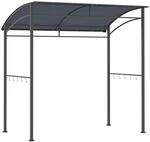 Outsunny Grillpavillon BBQ-Pavillon Grill Pavillon Gartenzelt Flammschutzdach