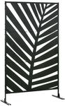 Outsunny Outsunny Sichtschutz, Raumtrenner mit Bananenblattmuster, 122 x 198 cm