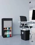 VCM B&uuml;roschrank mit Rollladen Aktos L Schwarz
