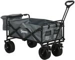 Outsunny Outsunny Bollerwagen Faltbarer Transportwagen mit K&uuml;hltasche, Griff,...