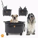 Lemodo Haustiertransportbox Coco II mit Rollen f&uuml;r Hunde bis 8 kg mobil