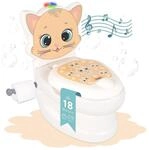 Lemodo T&ouml;pfchen mit Sp&uuml;lger&auml;usch Katze, Kindertoilette