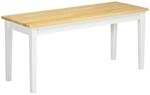 HOMCOM Sitzbank 2-Sitzer Essbank Holzbank, K&uuml;chenbank bis 220 kg belastbar