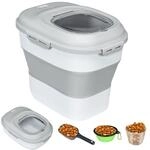 PawHut PawHut Hundefutter Aufbewahrung, 25 L Klappbar Futterbeh&auml;lter mit...