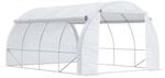 Outsunny Outsunny 3,97 x 3 x 2m Gew&auml;chshaus Foliengew&auml;chshaus mit UV-Schutz f&uuml;r