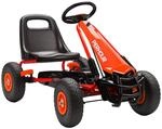 AIYAPLAY Gokart, Tretauto mit Handbremse, verstellbarem Sitz, Vor- und