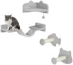 PawHut PawHut Katzen Kletterwand Set, 4-tlg. Katzenm&ouml;bel Sisal, f&uuml;r Katzen bis 5 kg