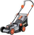 Outsunny Elektro Rasenm&auml;her 1200 W mit 34 cm Schnittbreite 35L Fangkorb