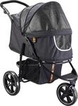 Lemodo Hundebuggy Cooper schwarz bis 32 kg, faltbarer Hundewagen